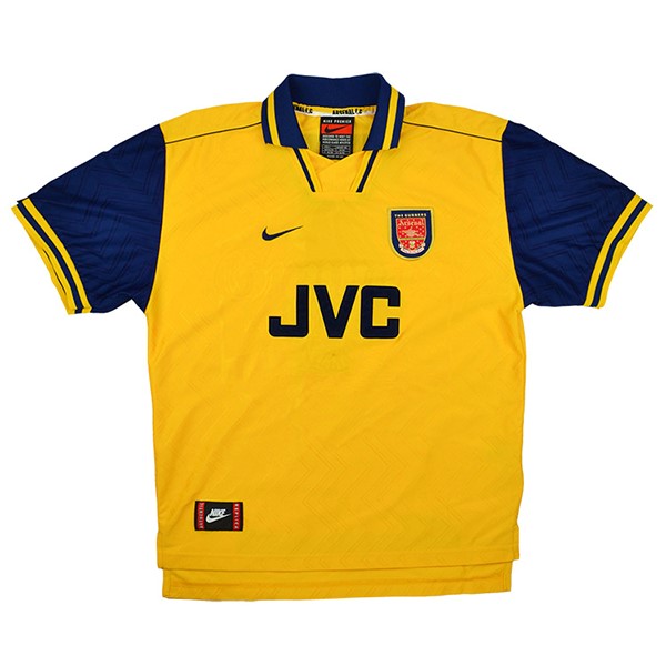 Tailandia Camiseta Arsenal Segunda Equipación Retro 1996 1997 Amarillo
